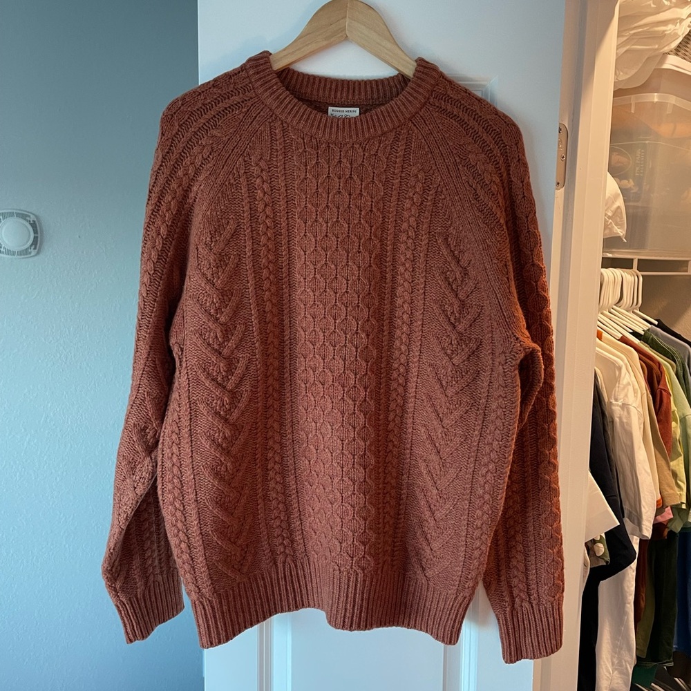 J. Crew Wool Cable-Knit Sweater